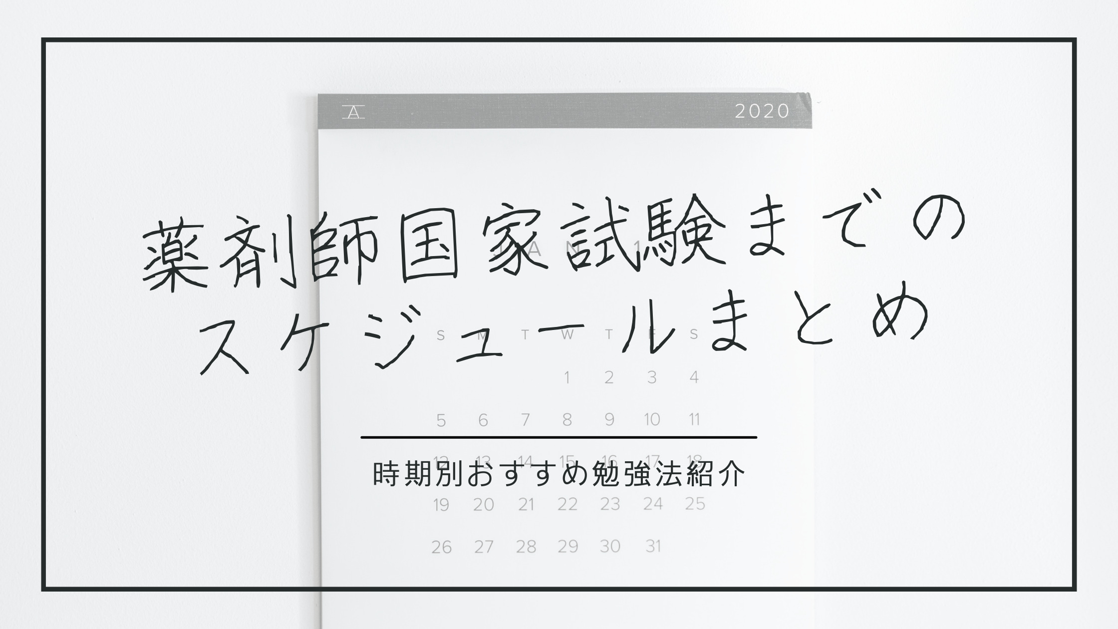 薬剤師国家試験までのスケジュールまとめ！時期別のおすすめ勉強法紹介